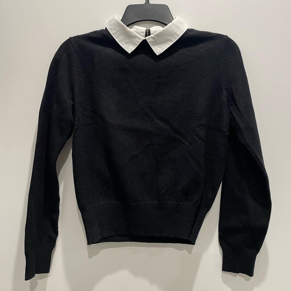 Forever 21 collared black sweater